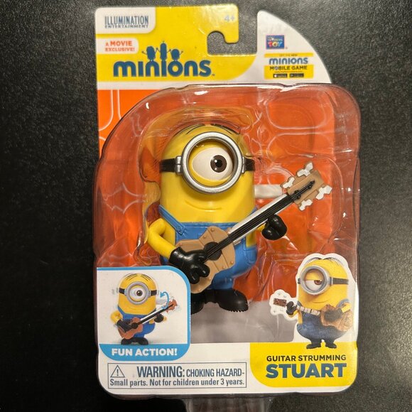 Minions Fun Action Guitar Strumming Stuart - Picture 1 of 2